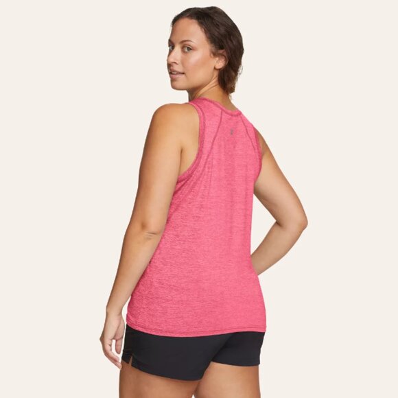 NWT Eddie Bauer Resolution High Neck Tank Top Womens Plus Size 2X Pink - Picture 2 of 9